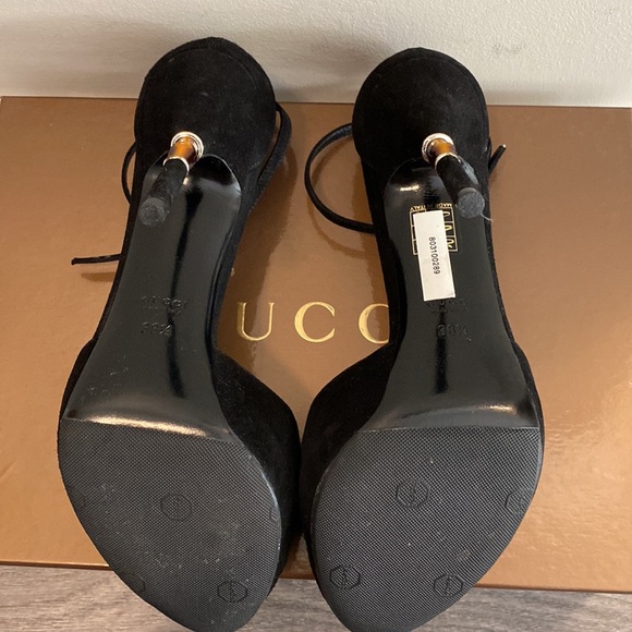Authentic Gucci Open Toe Bamboo Heels - Picture 5 of 10